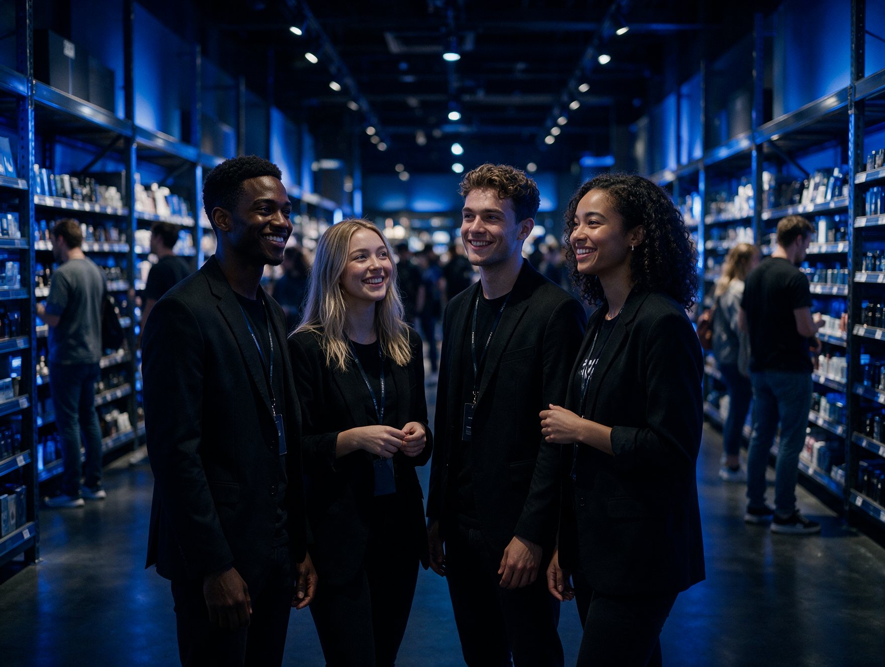 AMP Branding team in a retail store